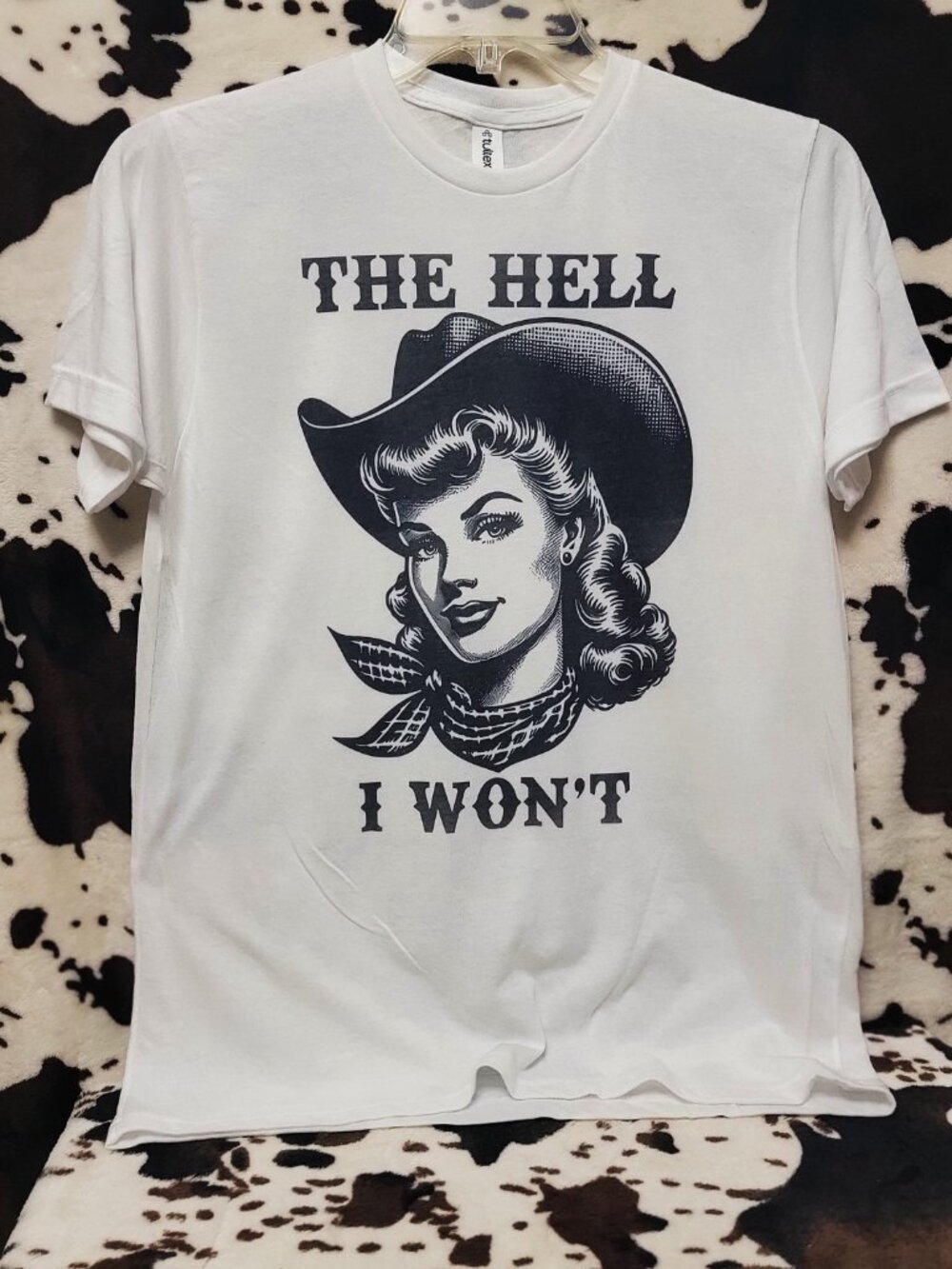 The Hell I Wont Western Southern Graphic T Shirt Trendy Boutique Style Tee Women - Picture 4 of 8